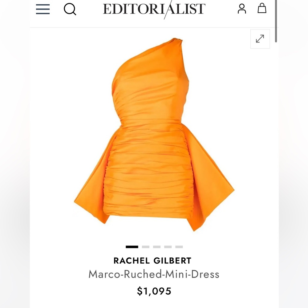 Rachel Gilbert Macro-Ruched Mini Dress